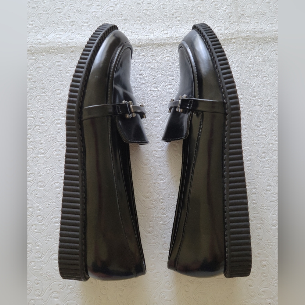 Rocket Dog Black Patent Leather Slip on Shoes  Loafers Womens Size 8.5 - Picture 2 of 10